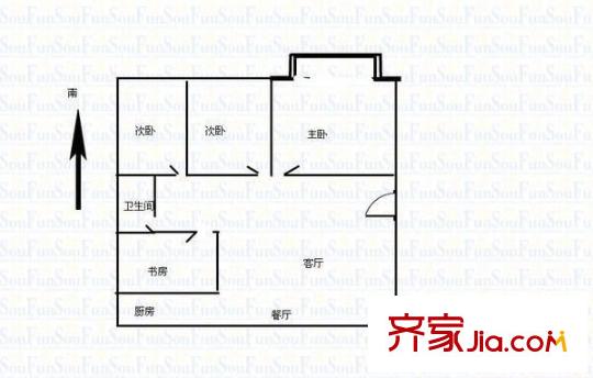 市農(nóng)資公司宿舍  戶型圖