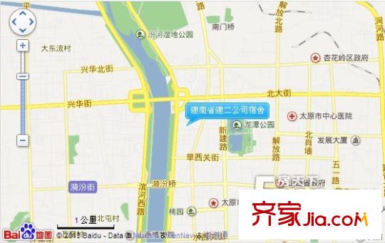省建二公司宿舍交通圖太原  