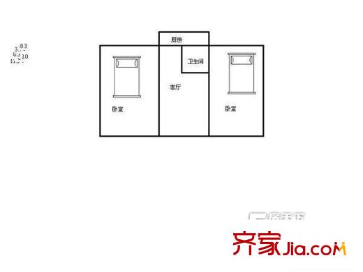 太原 柳北熱力公司宿舍 戶型圖
