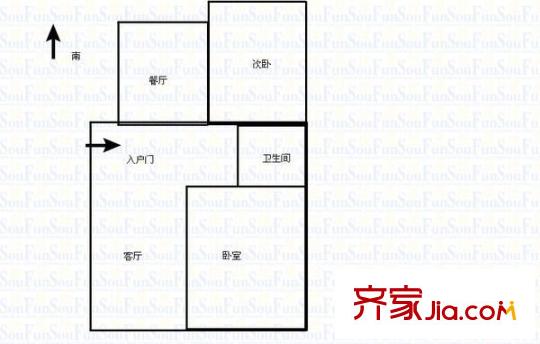 柳北熱力公司宿舍 0室 戶型圖