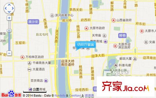 紡織廳宿舍交通圖太原  