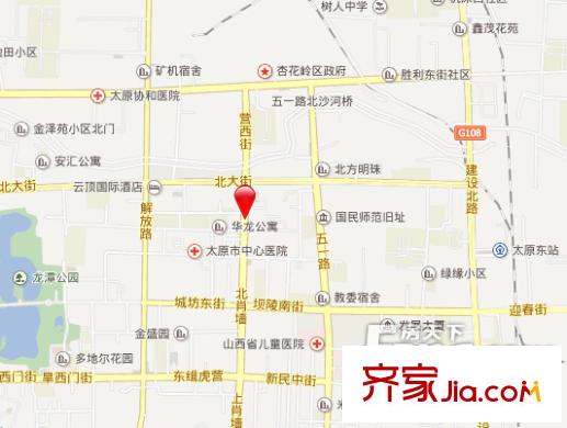 東頭道巷房管局宿舍交通圖太原  