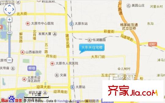 大東關(guān)住宅樓交通圖太原  