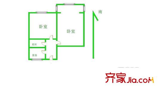 白樺苑戶型圖huxing 2室