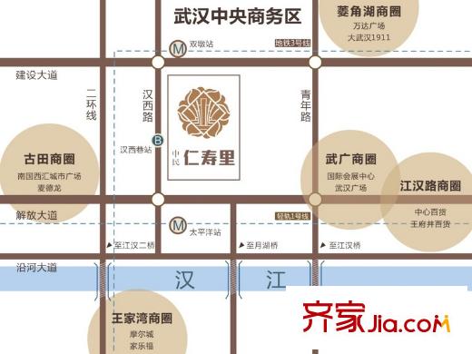 中民仁壽里交通區(qū)位圖