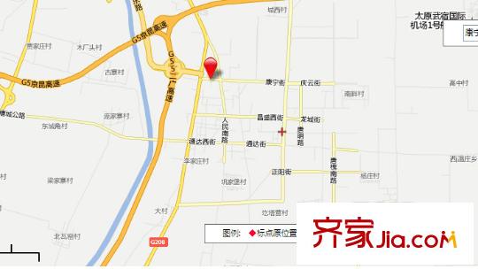 漪汾仙莊項(xiàng)目交通圖