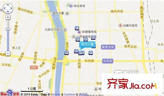 宜佳公寓交通圖太原  