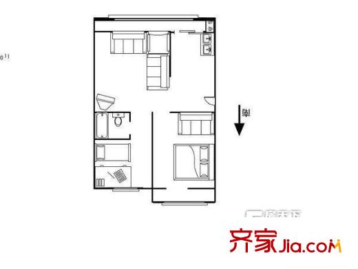 太原 下元財政局宿舍 戶型圖