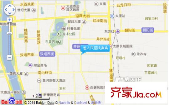 省人民醫(yī)院宿舍交通圖太原  