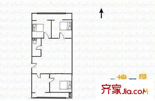 太原 勝利街物資局宿舍 戶型圖