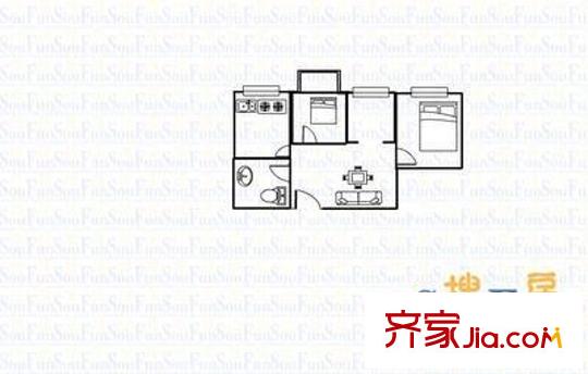 太原 千峰南路農(nóng)行宿舍 戶型圖