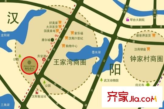 海倫春天二期區(qū)位圖