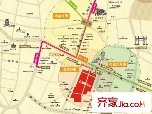 百瑞景中央生活區(qū)五期區(qū)位圖