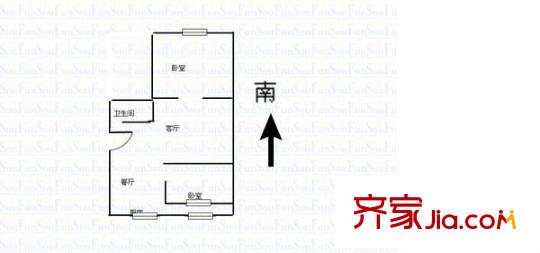 國瑞苑 2室 戶型圖
