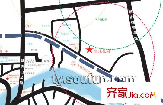 富地花園交通圖
