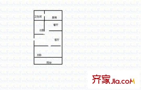 東坡苑 2室 戶型圖