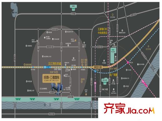 招商江灣國(guó)際區(qū)位圖