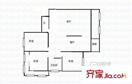 太原 燕興宿舍 戶型圖