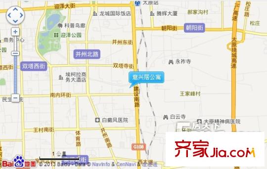 意興居公寓交通圖太原  