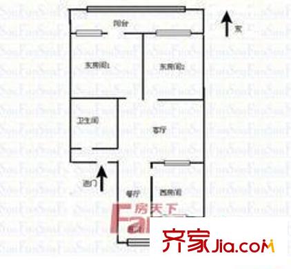 太原 小南關地礦宿舍 戶型圖