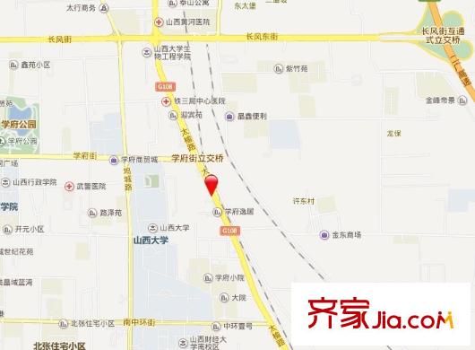 師范學(xué)院南校區(qū)宿舍交通圖太原  