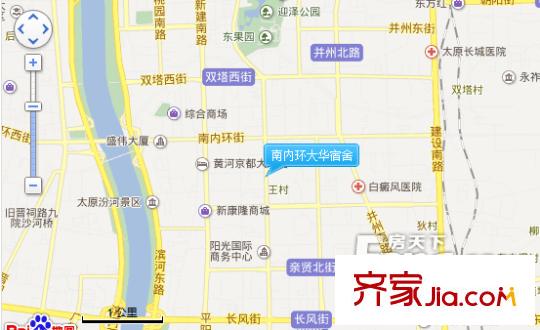南內(nèi)環(huán)大華宿舍交通圖太原  