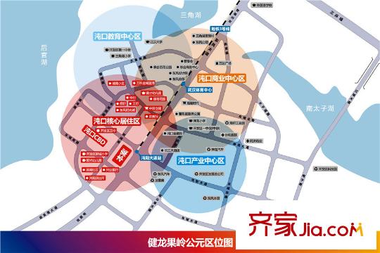 健龍果嶺公元區(qū)位圖