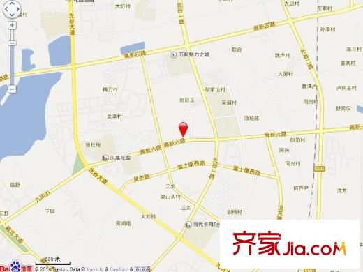 平安光谷春天區(qū)位圖 