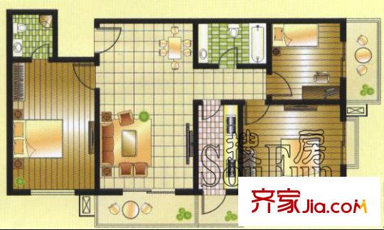 宏盛花園 戶型圖