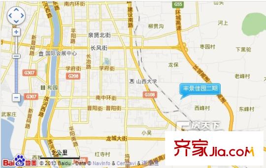 豐景佳園交通圖太原 二期 