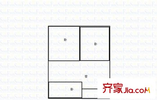 東杏苑 2室 戶型圖