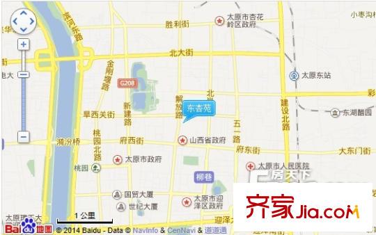 東杏苑交通圖太原  