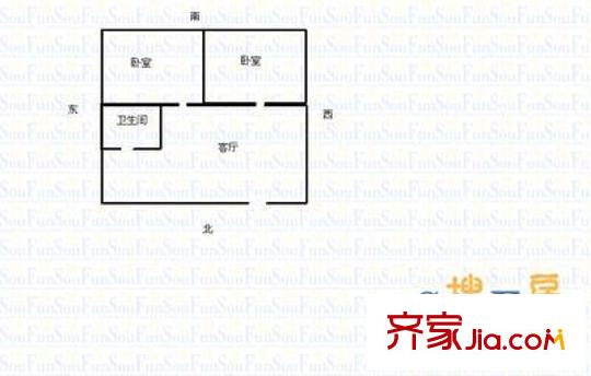 新辰小區(qū) 3室 戶型圖