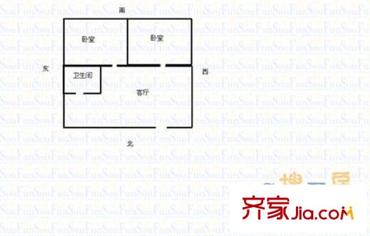 新辰小區(qū) 3室 戶型圖