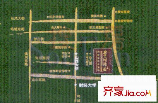學(xué)府雅園交通圖