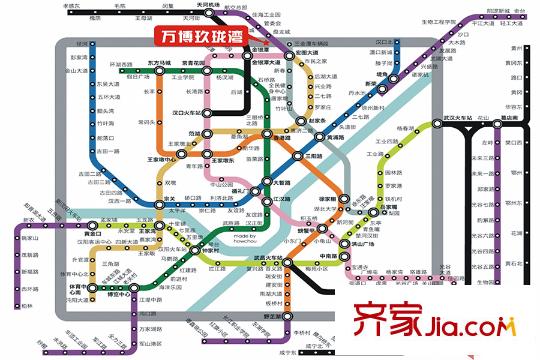 萬(wàn)博玖瓏灣地鐵區(qū)位示意圖