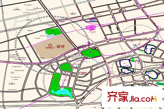 遠洋心漢口?御峰區(qū)位圖