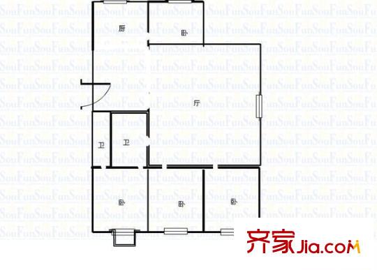 曙光苑小區(qū) 4室 戶型圖