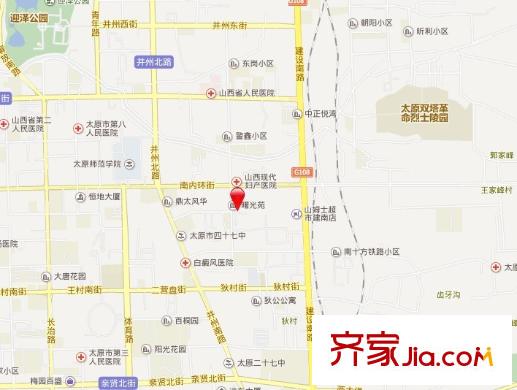 曙光苑小區(qū)交通圖太原  