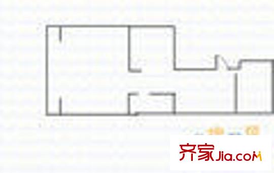 柳巷街道辦事處鐵匠巷社區(qū) 2室 戶型圖