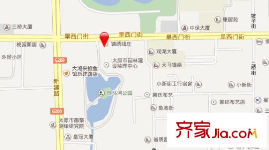 旱西關(guān)化工物資總公司宿舍交通圖太原  