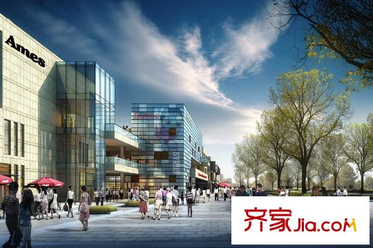 當(dāng)代國(guó)際城周邊商業(yè)街道效果