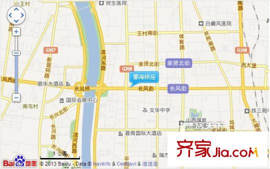 馨海銀座交通圖太原  