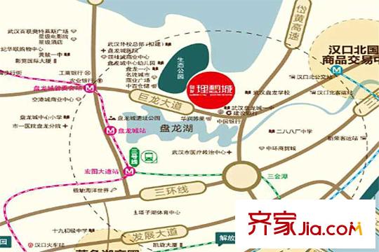 盤龍理想城區(qū)位圖