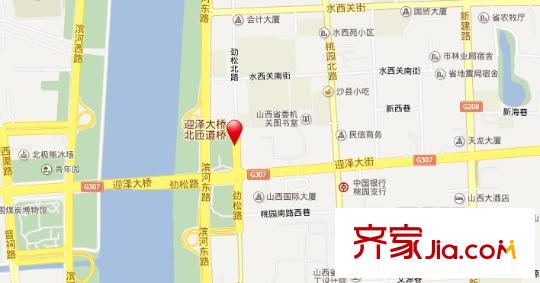 水西關(guān)省委宿舍交通圖太原  