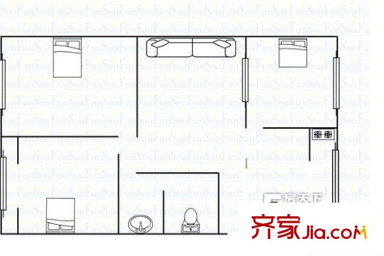 省公路局一公司北張小區(qū) 戶型圖
