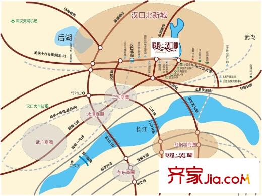 聯(lián)投漢口郡區(qū)位圖
