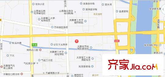河西建設(shè)銀行宿舍交通圖太原  
