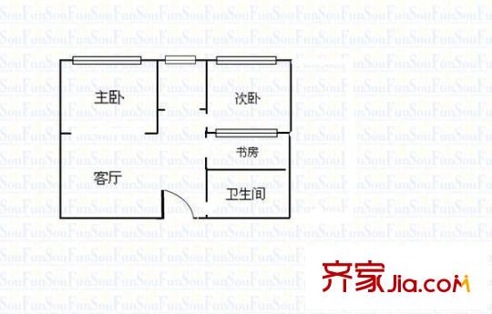 創(chuàng)源大廈 3室 戶型圖
