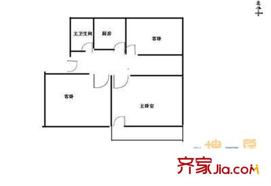 創(chuàng)源大廈 3室 戶(hù)型圖